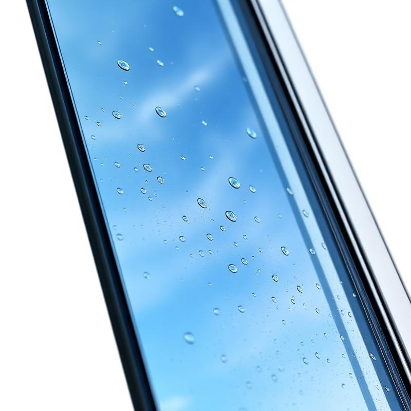 Termopanel de doble vidriado hermético con reflejo de cielo azul